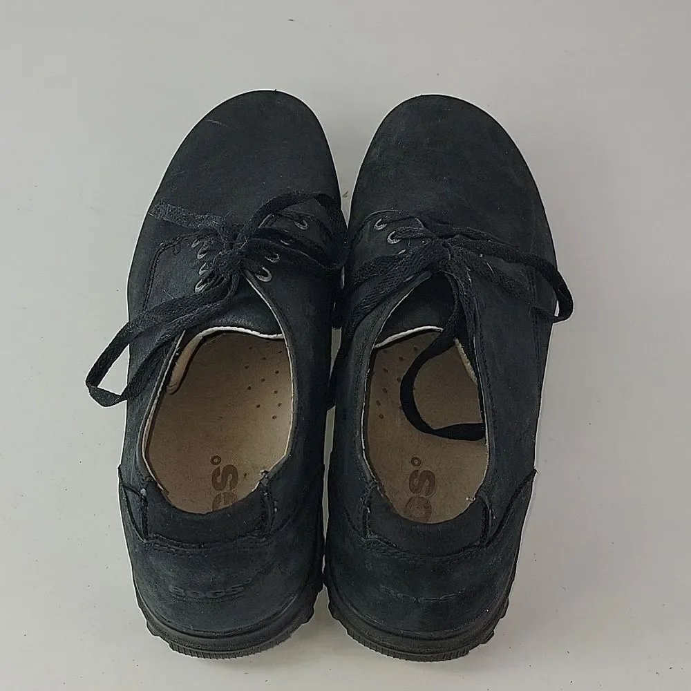 Bogs Eugene Black‎ Leather Waterproof Lace Up Mens Low Top Shoes